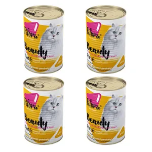 کنسرو غذای گربه فیفورا مدل Beauty Chicken وزن 400 گرم بسته 4 عددی 