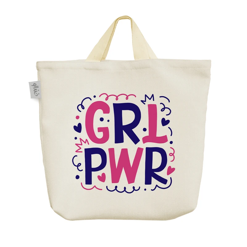 ساک خرید خندالو مدل دختر قوی کد 1935