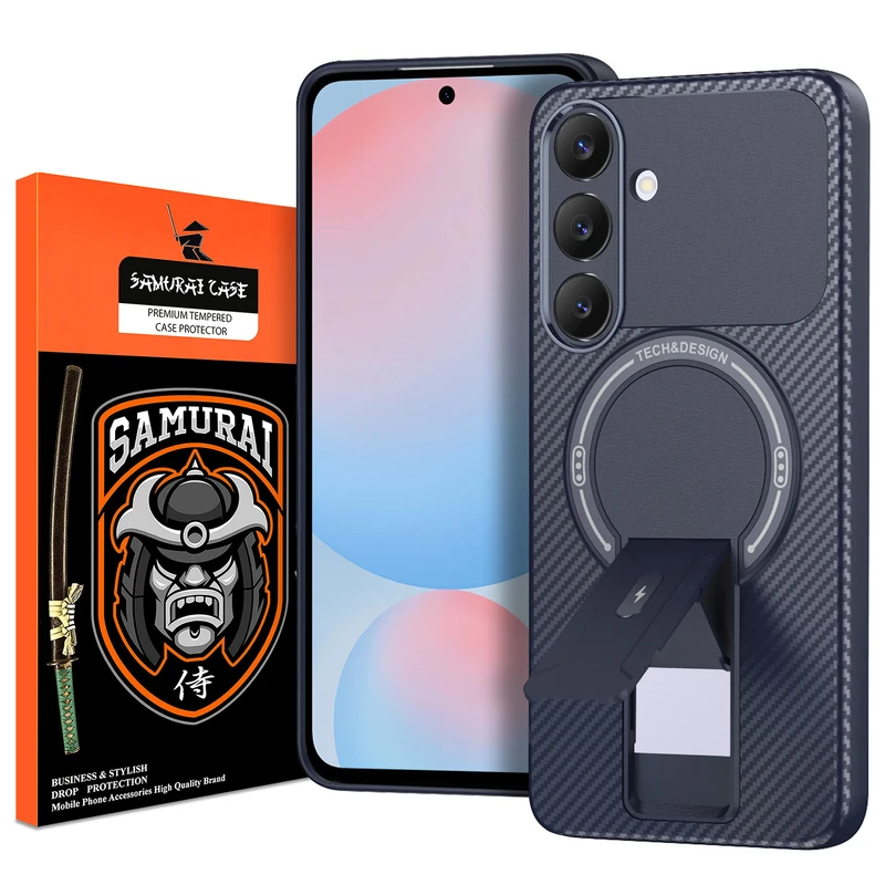 کاور سامورایی مدل Carbon Stand مناسب برای گوشی موبایل سامسونگ Galaxy S24 FE