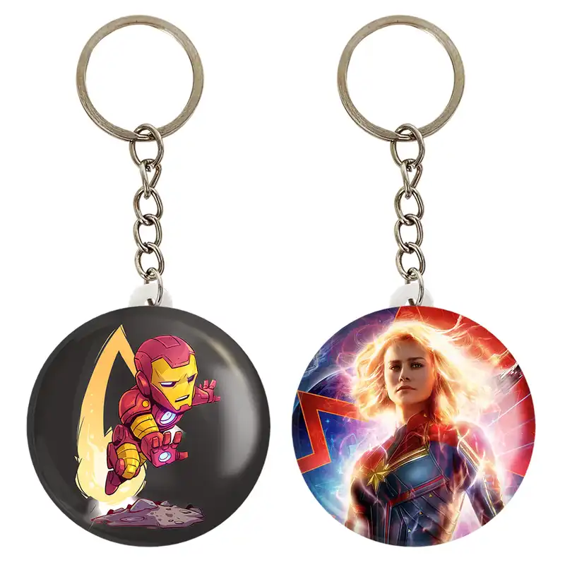 جاکلیدی خندالو مدل کاپیتان و اونجرز مارول Marvel کد 1938819392 مجموعه 2 عددی