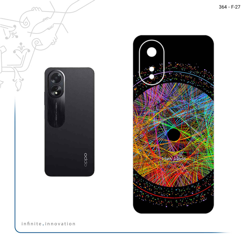 برچسب پوششی ماهوت مدل Mathematical Geometric Shape 2 مناسب برای گوشی موبایل اپو A38