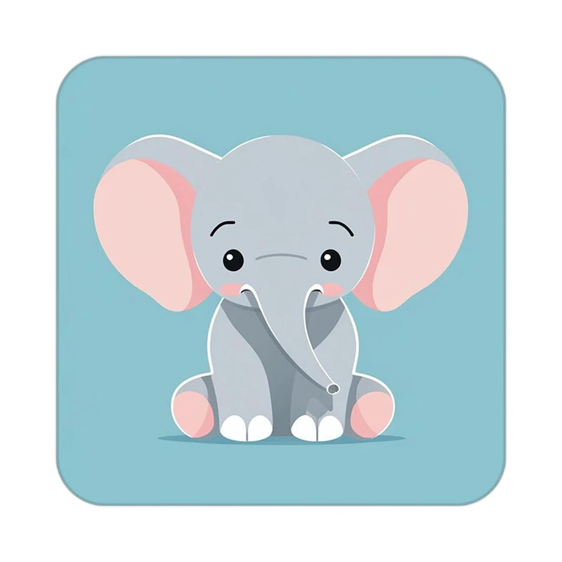 زیر لیوانی کاکتی طرح حیوانات کارتونی مدل mp27872