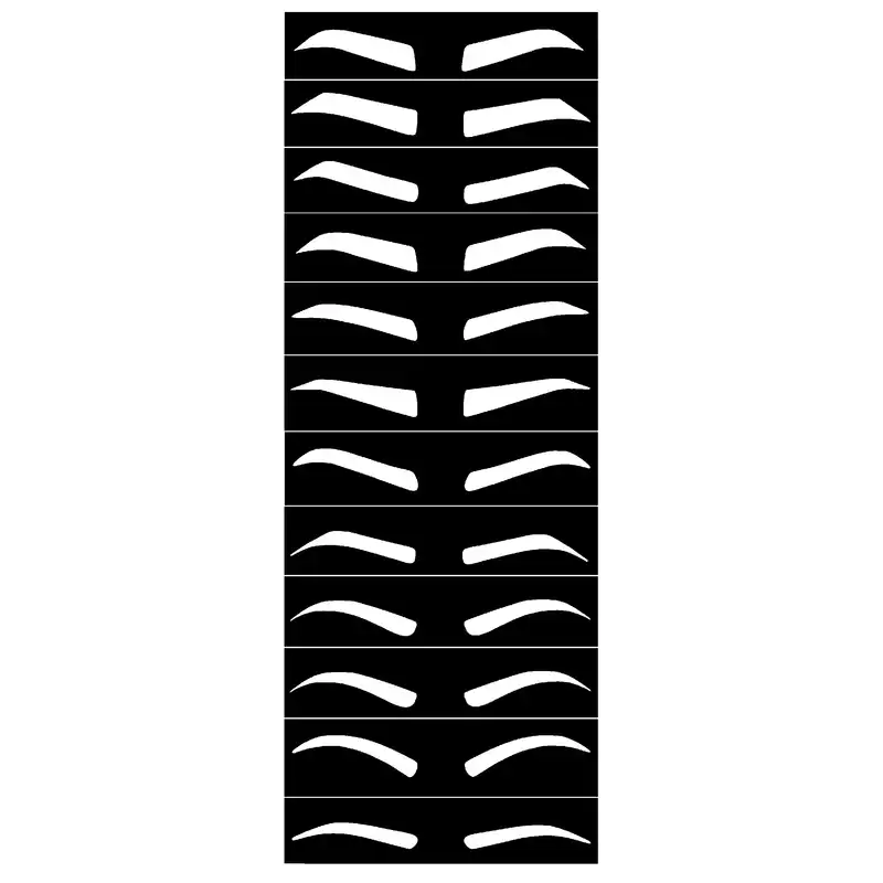 شابلون ابرو مدل P1 مجموعه 12 عددی