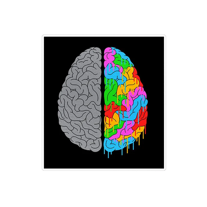 استیکر لپ تاپ ماسا دیزاین طرح BRAIN مدل STKA00454