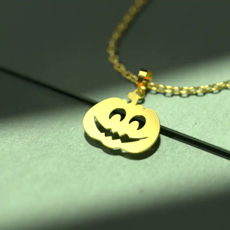 گردنبند طلا 18 عیار زنانه مدوپد مدل هالووین کد G3-1-1250