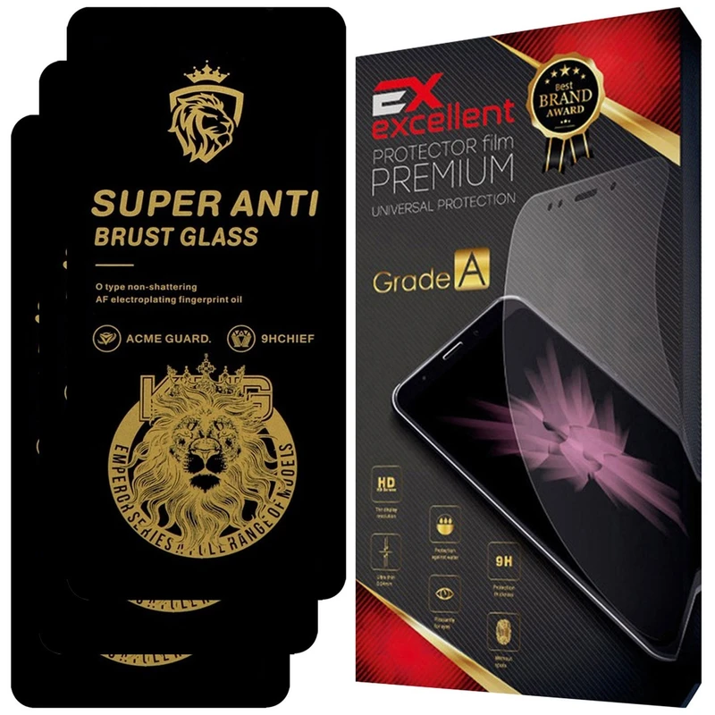 محافظ صفحه نمایش شیشه ای ایکس اکسلنت مدل XSA مناسب برای گوشی موبایل شیائومی Redmi Note 9 Pro 5G بسته سه عددی