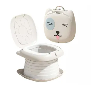 توالت فرنگی کودک مدل آکاردئونی مسافرتی بهمراه رول یدک