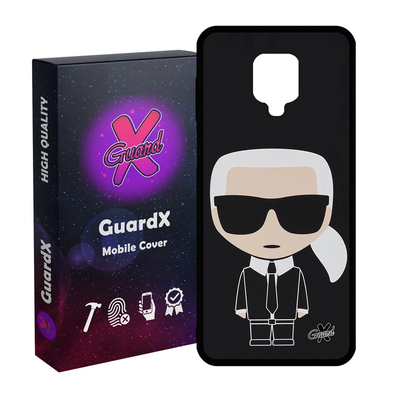 کاور گارد ایکس طرح کارل مدل Glass10425 مناسب برای گوشی موبایل شیائومی Redmi Note9 Pro/Note 9 Pro Max/Redmi Note 9S/MI Poco M2 Pro