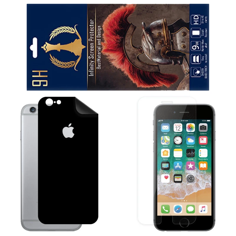 برچسب پوششی اینفینیتی مدل RG مناسب برای گوشی موبایل اپل iPhone 6 به همراه محافظ صفحه نمایش