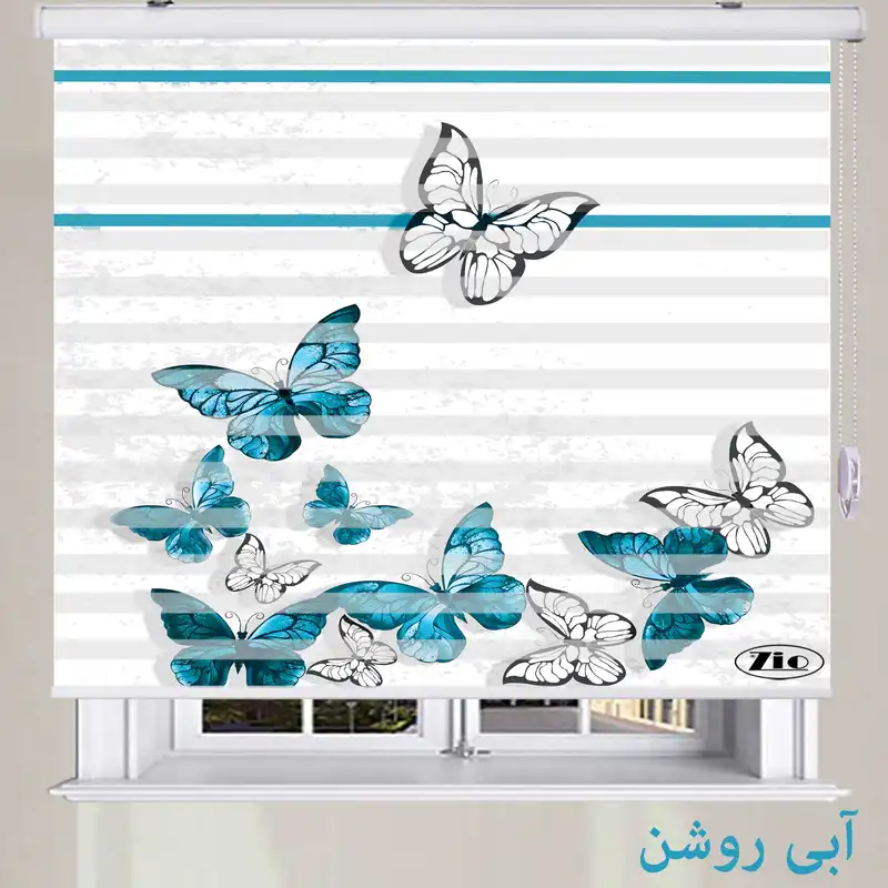 پرده زبرا زیو مدل TD-4 سایز 200x200 سانتی متر