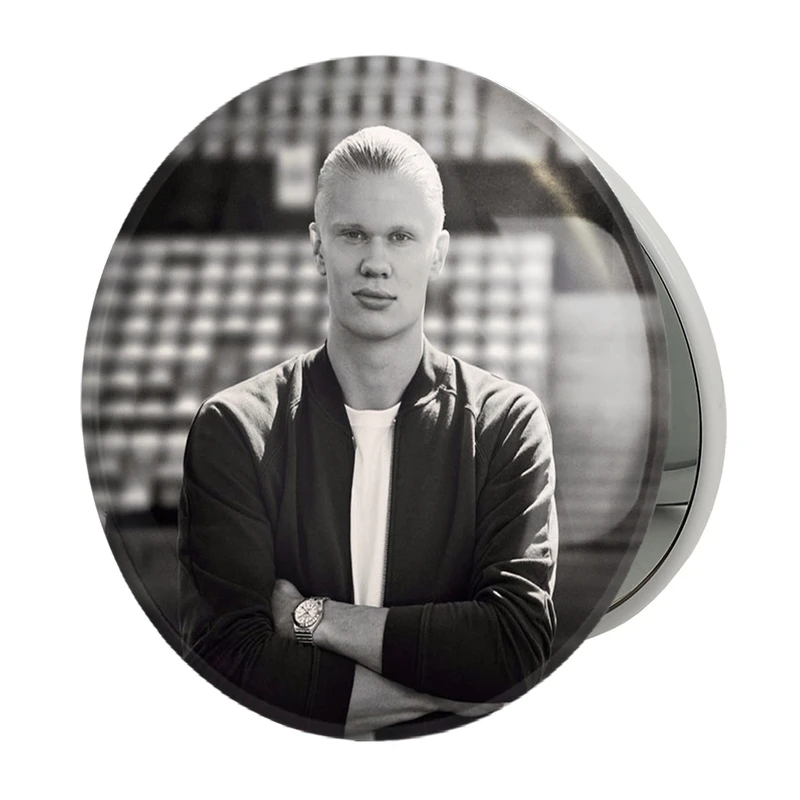 آینه جیبی خندالو طرح ارلینگ هالند (Erling Haaland) مدل تاشو کد 36366