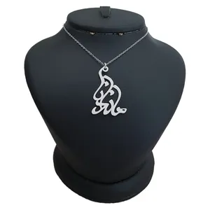 گردنبند نقره زنانه ترمه ۱ طرح ماندانا کد mas 00678