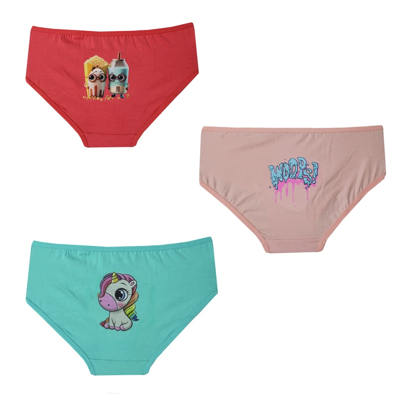 شورت دخترانه مدل M-BAR_6856 بسته 3 عددی