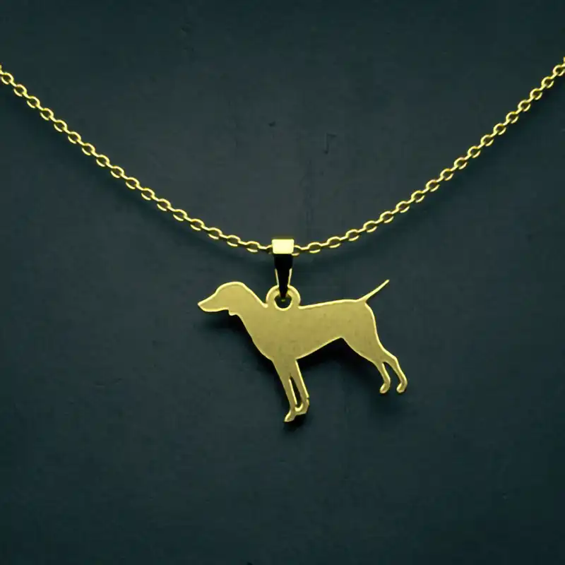 گردنبند طلا 18 عیار زنانه مدوپد مدل سگ کد J3-1-1007