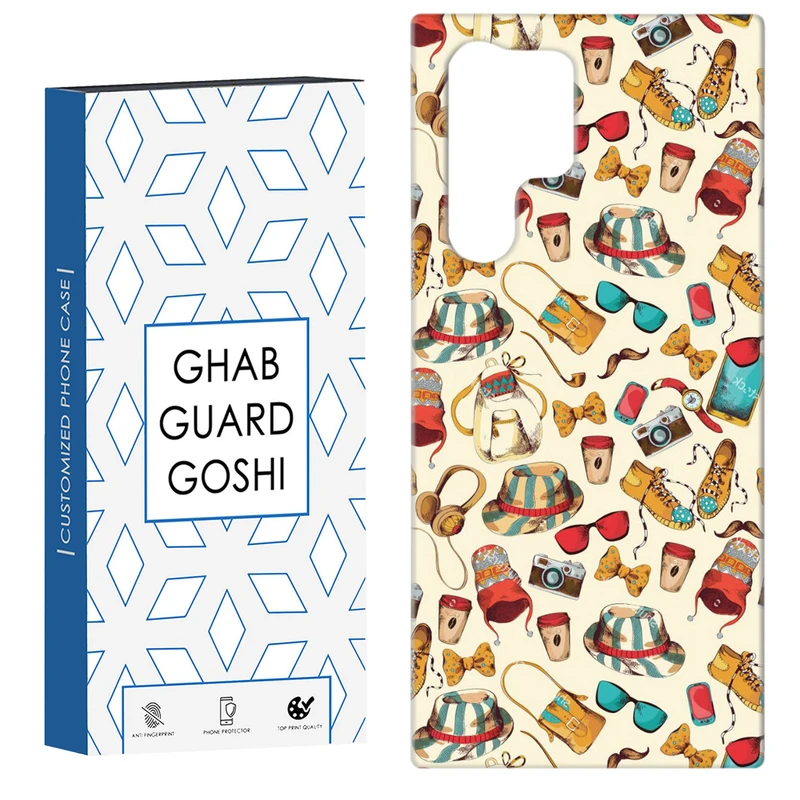 کاور قاب گارد گوشی طرح عینک و کلاه کد Dimo-788 مناسب برای گوشی موبایل سامسونگ Galaxy S22 ULTRA