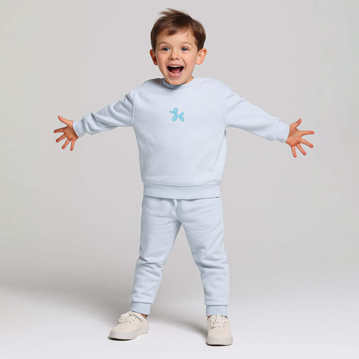 ست سویشرت و شلوار بچگانه مون‌سا مدل 4057 رنگ آبی -  - 1