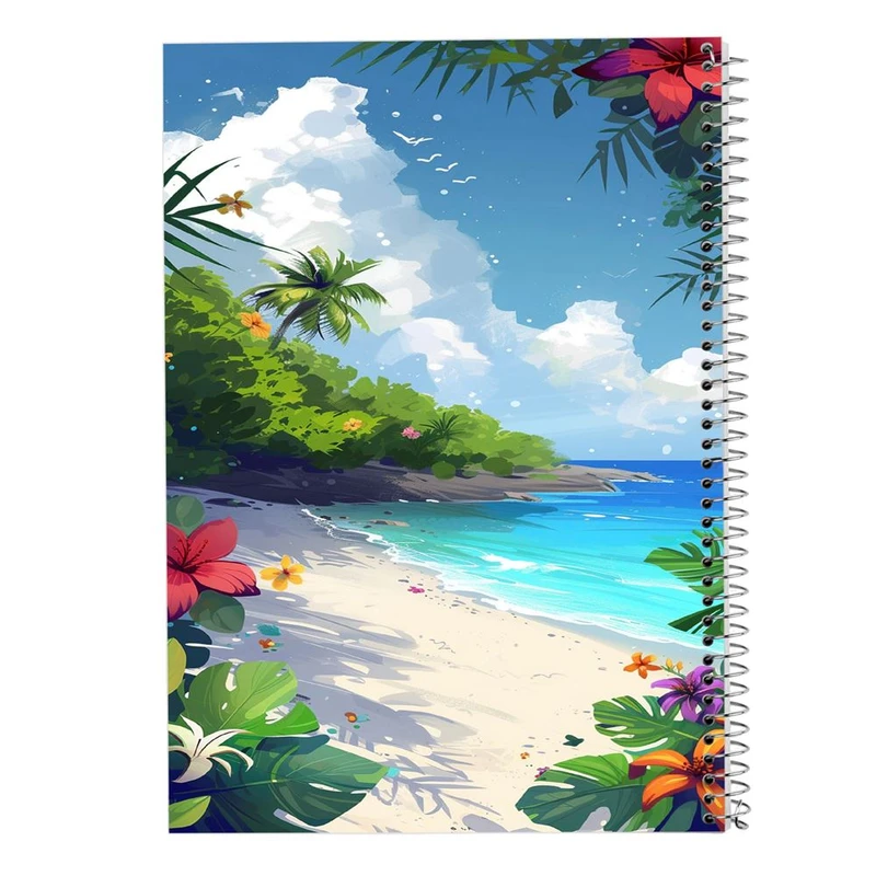 دفتر نقاشی 50 برگ مدوپد مدل درخت نخل کد DF15190