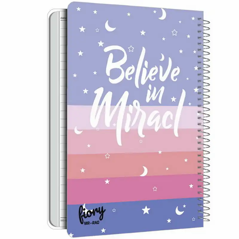 دفتر مشق مستر راد طرح ماه و ستاره کد fiory 2102 به همراه جامدادی