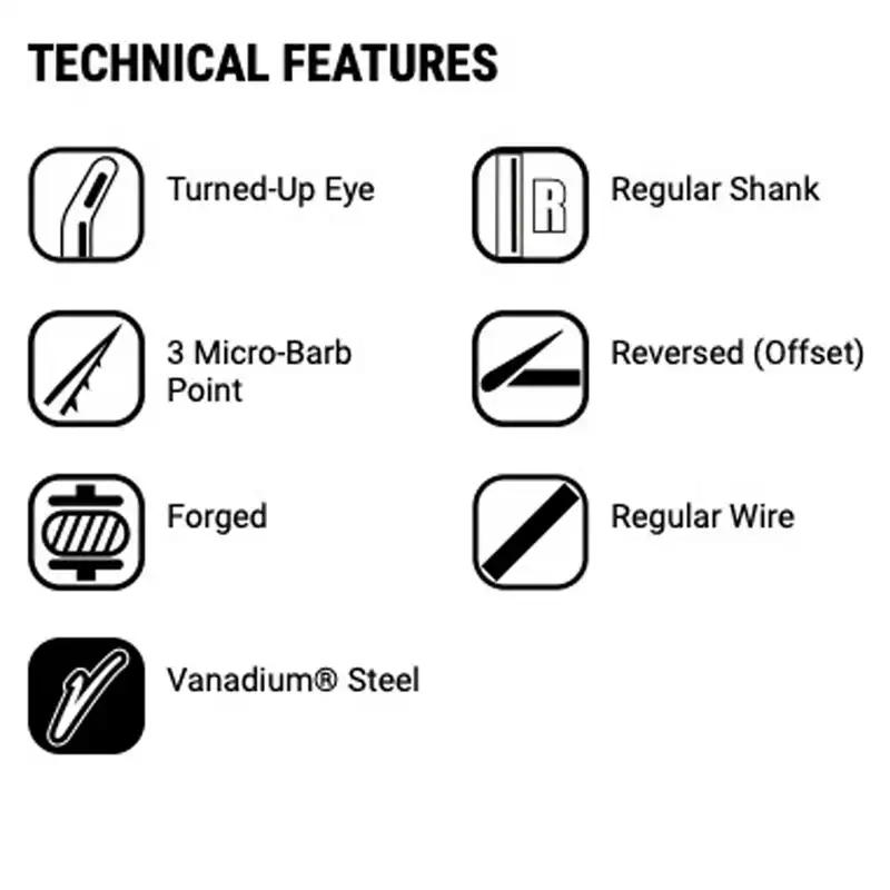 قلاب ماهیگیری وی ام سی کد 7109 سایز TR 1 بسته 10 عددی