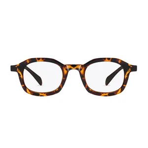 فریم عینک طبی مربعی مدل S31104-C2-1 Acetate مناسب برای صورت گرد و بیضی