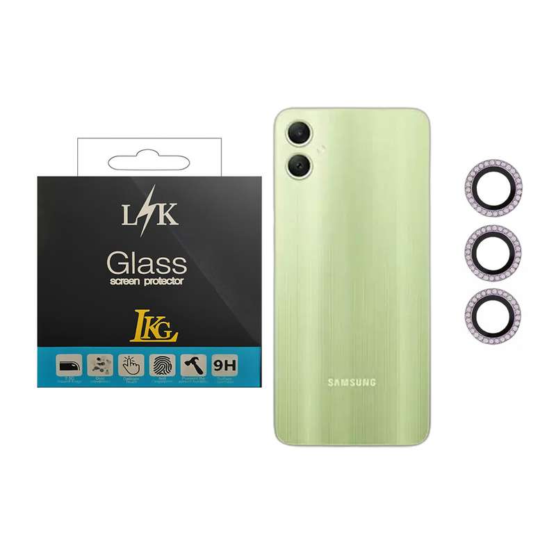 محافظ لنز دوربین ال کا جی مدل نگین دار مناسب برای گوشی موبایل سامسونگ Galaxy A05 4G محافظ لنز دوربین ال کا جی مدل نگین دار مناسب برای گوشی موبایل سامسونگ Galaxy A05 4G