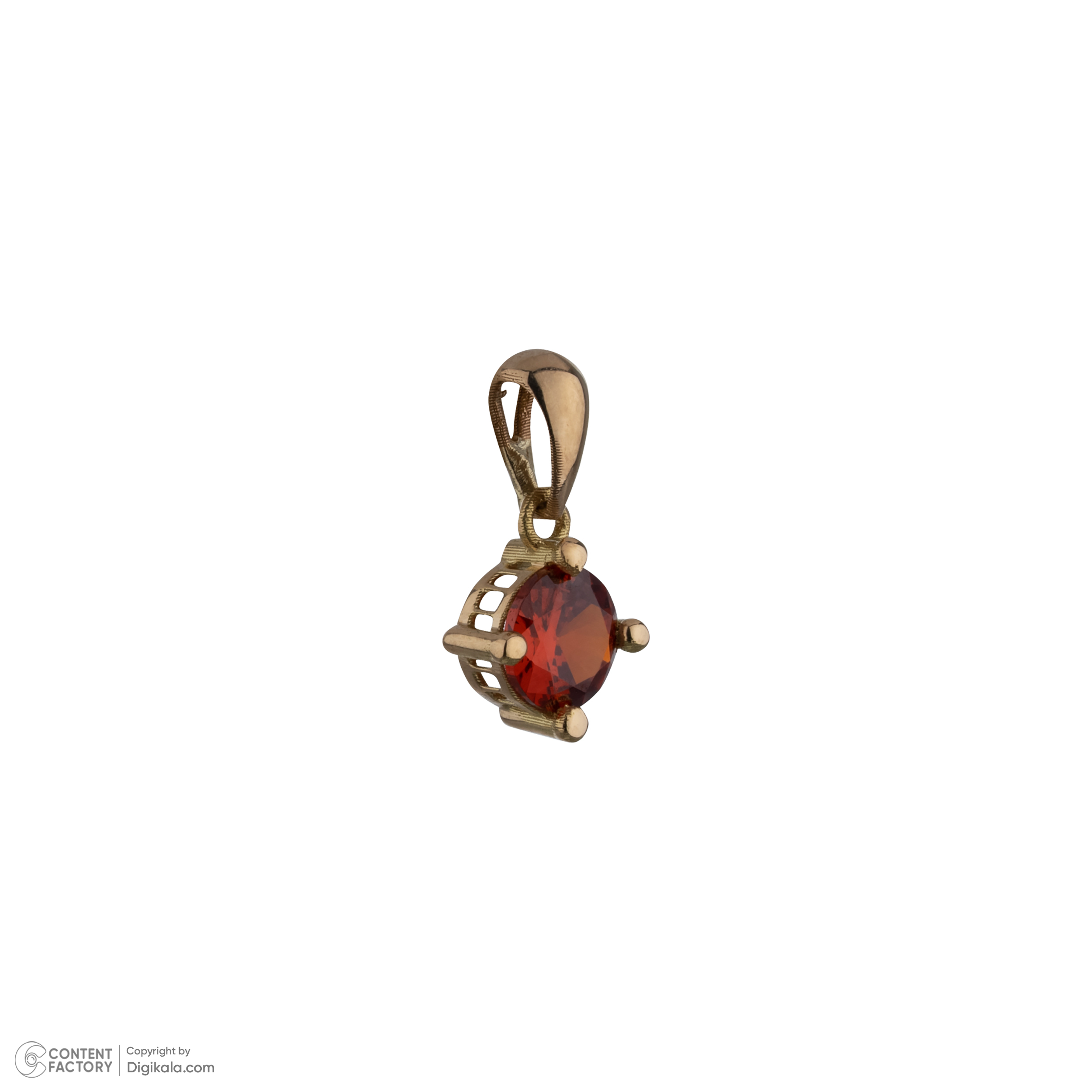 نیم ست طلا 18 عیار زنانه گنجینه هنر خوش نشین مدل نگین N24