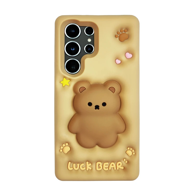 کاور مدل Lucky Bear کد 01 مناسب برای گوشی موبایل سامسونگ Galaxy S23 Ultra