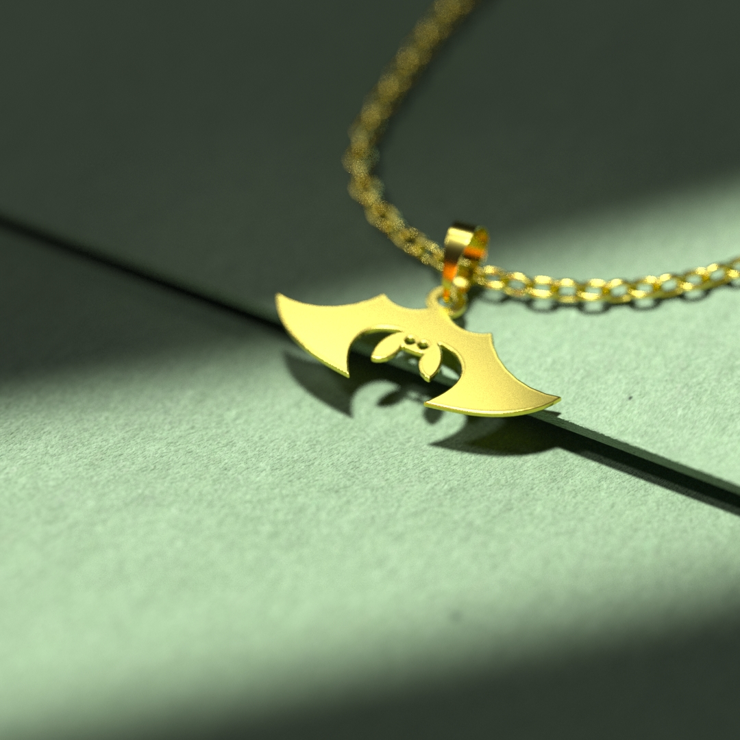 گردنبند طلا 18 عیار زنانه مدوپد مدل هالووین کد G3-1-1140