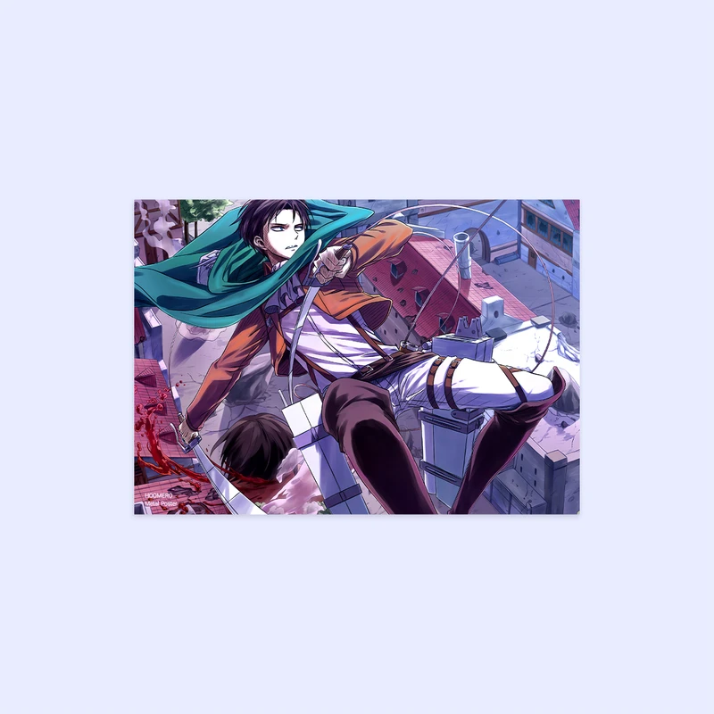 پوستر هومرو مدل فلزی طرح انیمه اتک آن تایتان کد PS846