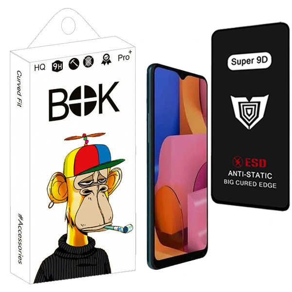 محافظ صفحه نمایش بوک مدل Super 9D Guard مناسب برای گوشی موبایل سامسونگ galaxy A20s / Xi Redmi 9