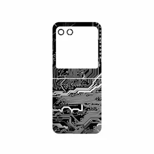MAHOOT Black_Printed_Circuit_Board Cover Sticker for Motorola Razr 40 Ultra
