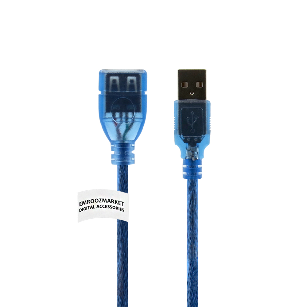 کابل افزایش طول USB 2.0 امروزمارکت مدل EM25D01 طول 0.3 متر