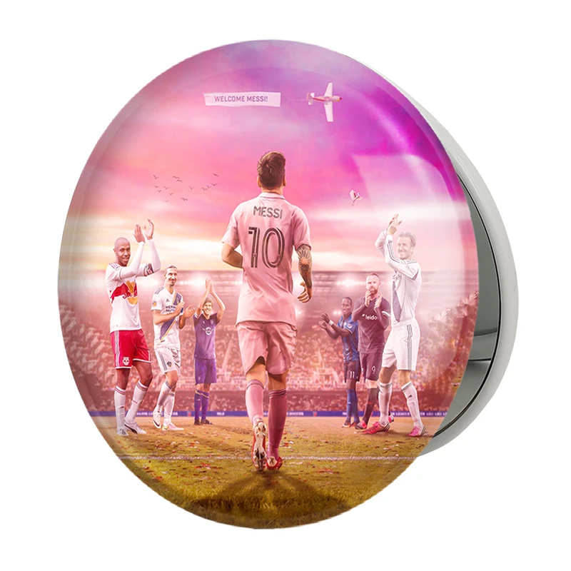 آینه جیبی خندالو طرح لیونل مسی مدل تاشو کد 36461