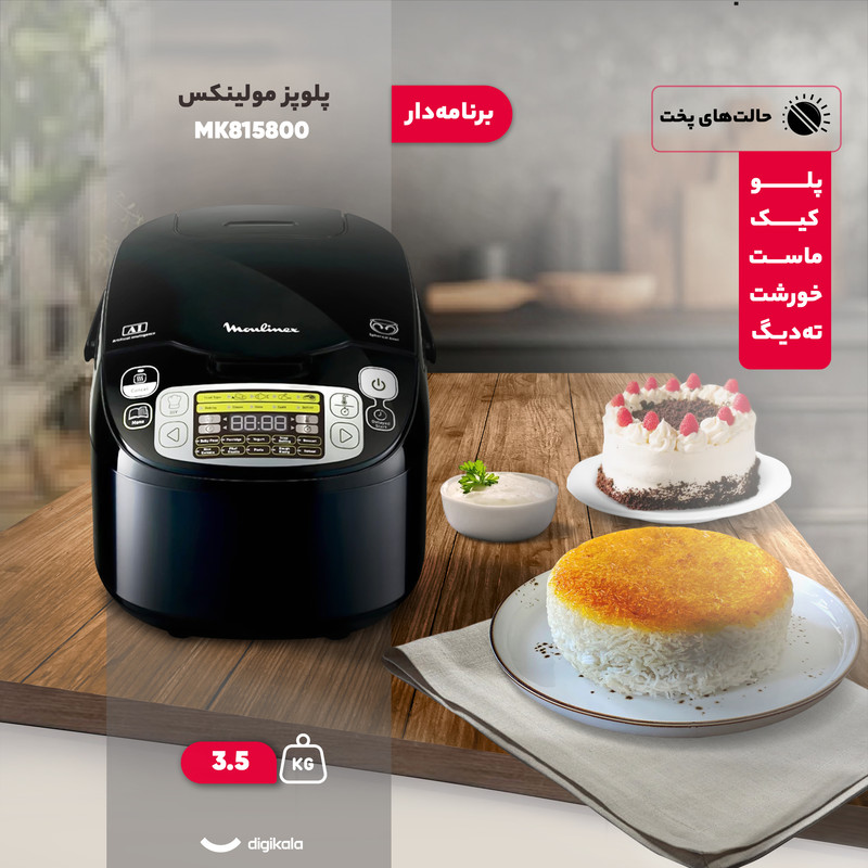 پلوپز 10 نفره مولینکس مدل MK815800