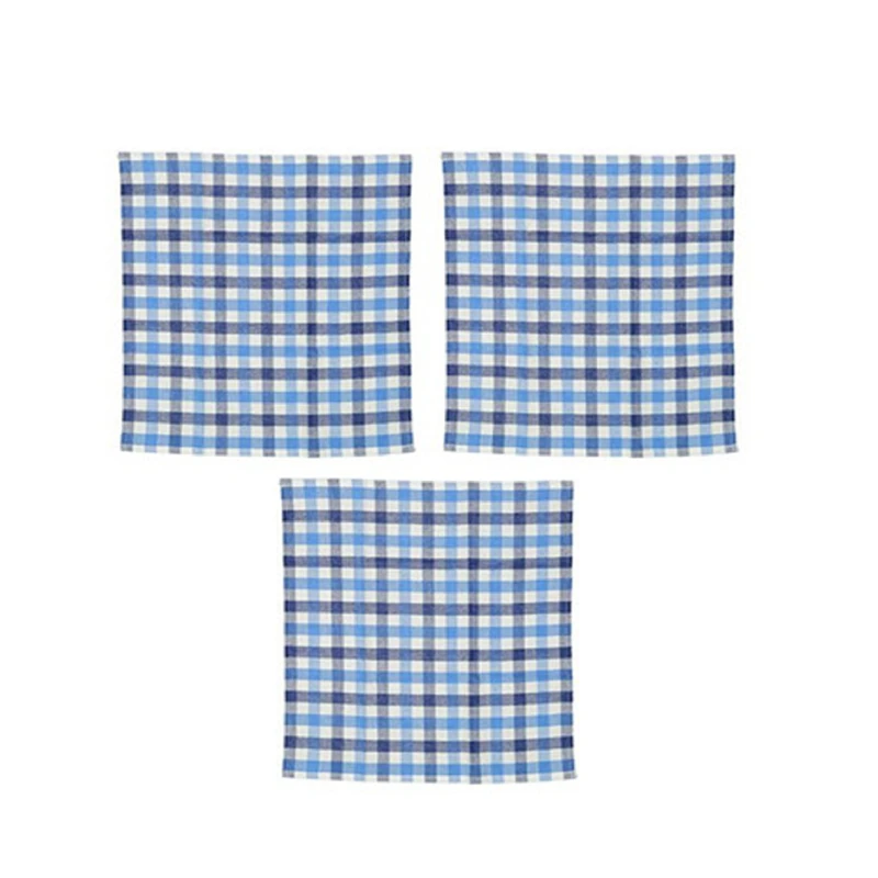 دستمال آشپزخانه برق لامع طرح مربع 42 - 3  مجموعه 3 عددی