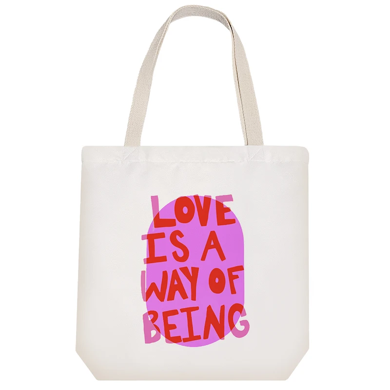 ساک خرید خندالو مدل Love Is A Way Of Being کد 8181