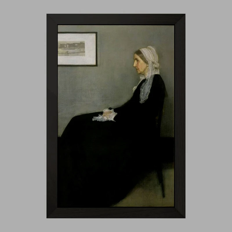 تابلو خندالو مدل نقاشی مادام ویسلر در پاریس  کد 23349