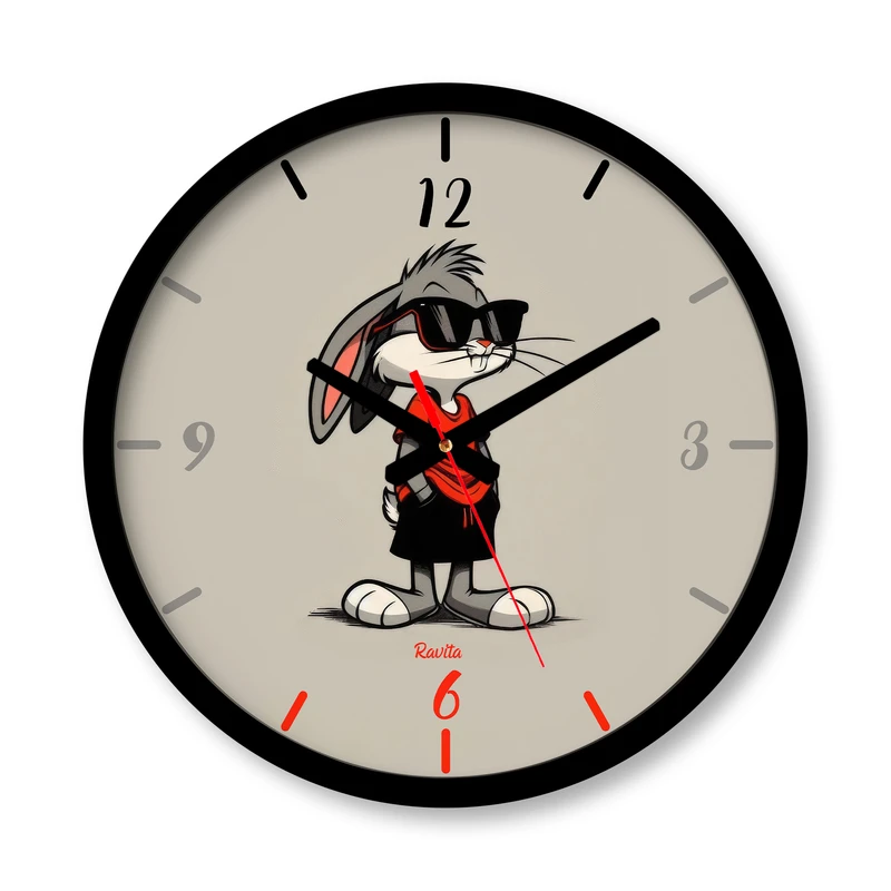 ساعت رومیزی عقربه‌ای راویتا مدل بانی خرگوشه کد 3610