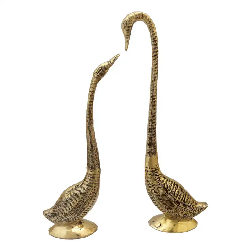 مجسمه برنزی مدل قو کد S-4207 مجموعه 2 عددی