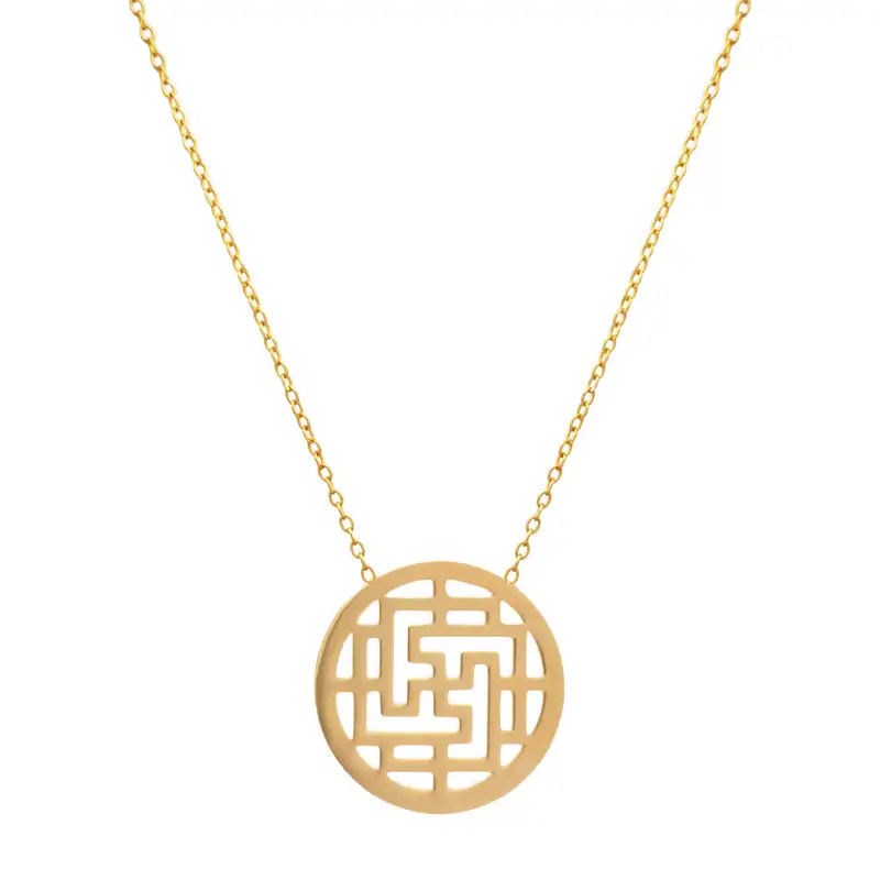 گردنبند طلا 18 عیار زنانه دُرج مدل DP56