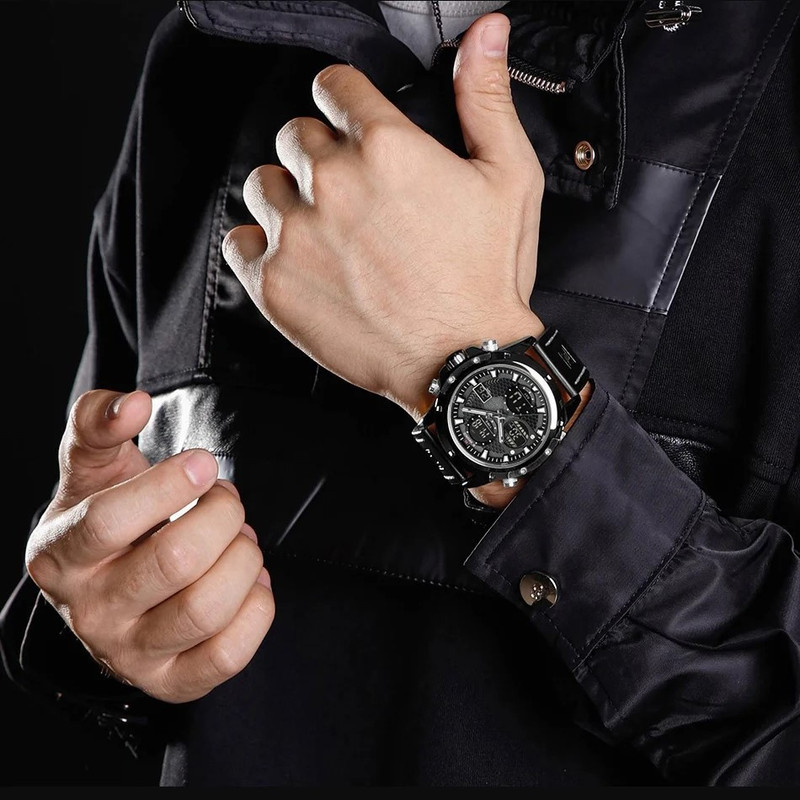 ساعت مچی عقربه‌ای مردانه نیوی فورس مدل NF9225BGYB