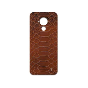 MAHOOT Brown-Snake-Leather Cover Sticker for Nokia C30