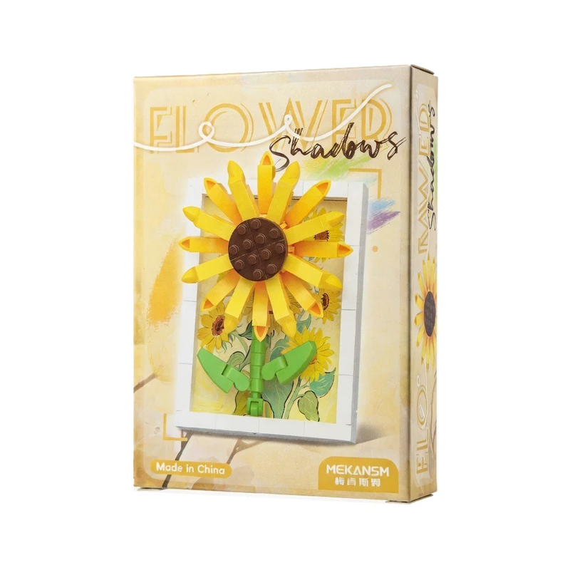 ساختنی 146 تکه فلاور شادو مدل گل آفتابگردان کد 437