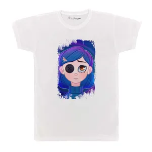 تی شرت بچگانه پرمانه طرح کورالین کد pmt.4811