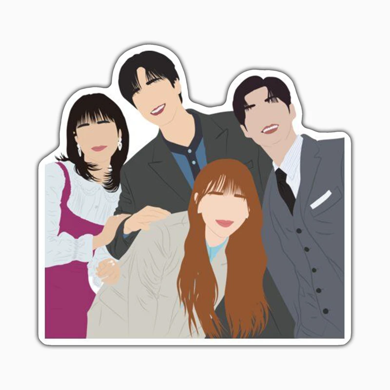 استیکر لپ تاپ و موبایل بووم طرح کارکترهای سریال ژاپنی کد WR1