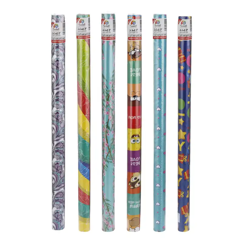 کاغذ کادو صدفی مدل ضدآب  بسته 30 عددی