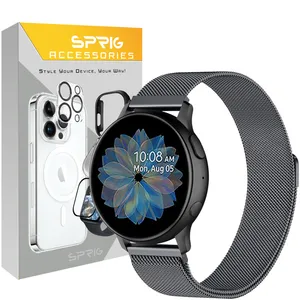 Sprig Gray Milanese Band For Samsung Galaxy Watch Active 2 40mm / Active 2 44mm / Watch 3 size 41mm / Watch 4 40mm / watch 4 42mm / watch 4 44mm / watch 4 classic 46mm