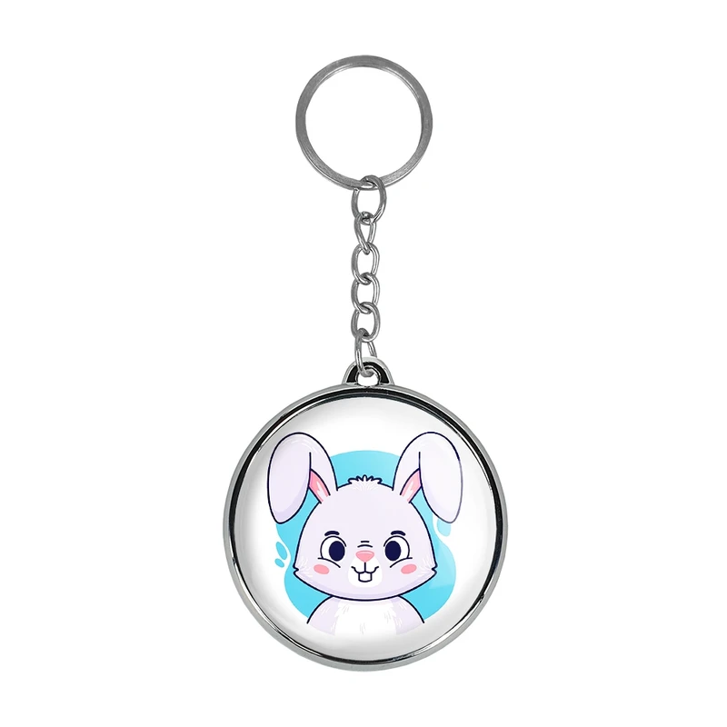 جاکلیدی خندالو طرح خرگوش حیوانات بامزه مدل دوطرفه کد 3715137152