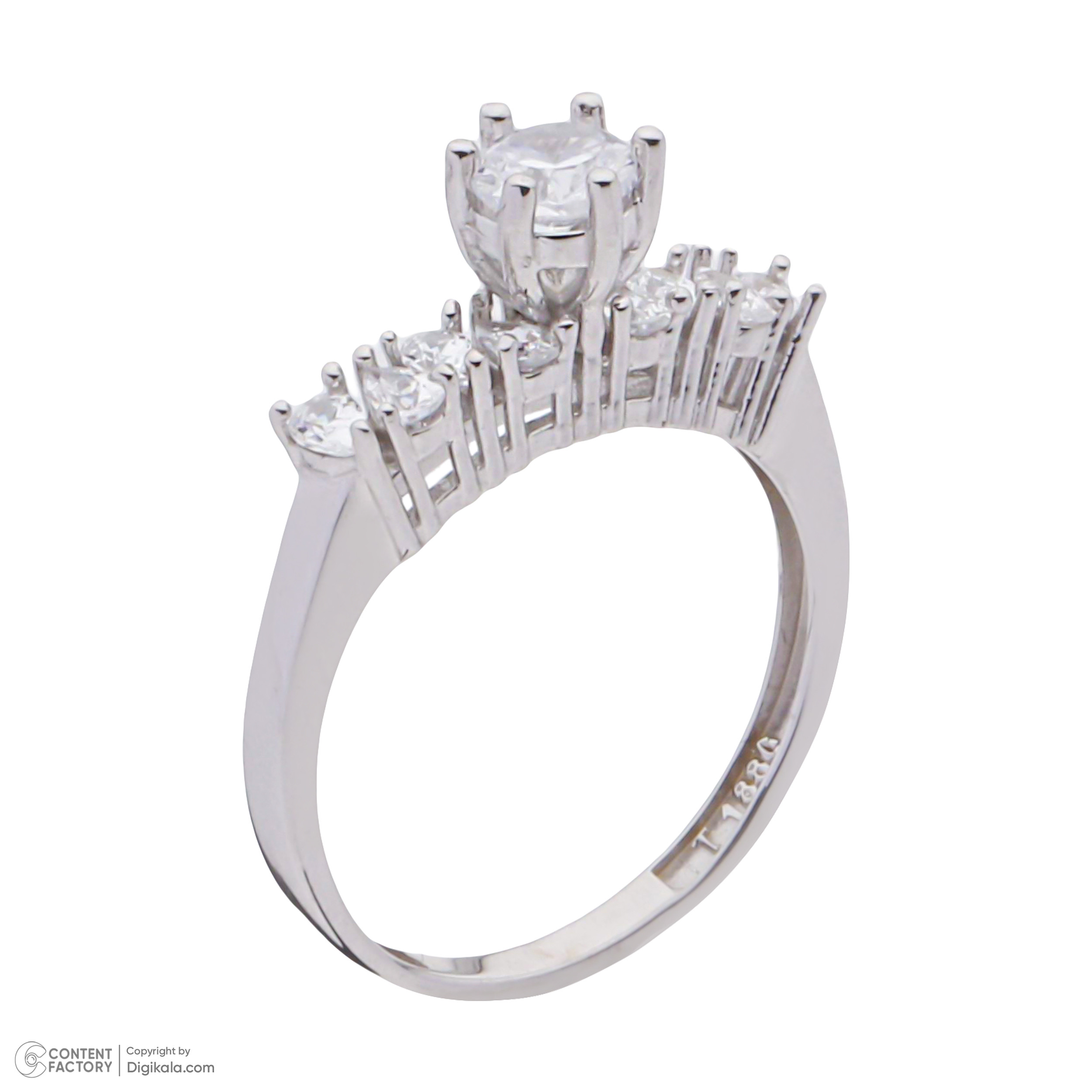 ست حلقه و پشت حلقه طلا 18 عیار زنانه مایا ماهک مدل MR1143