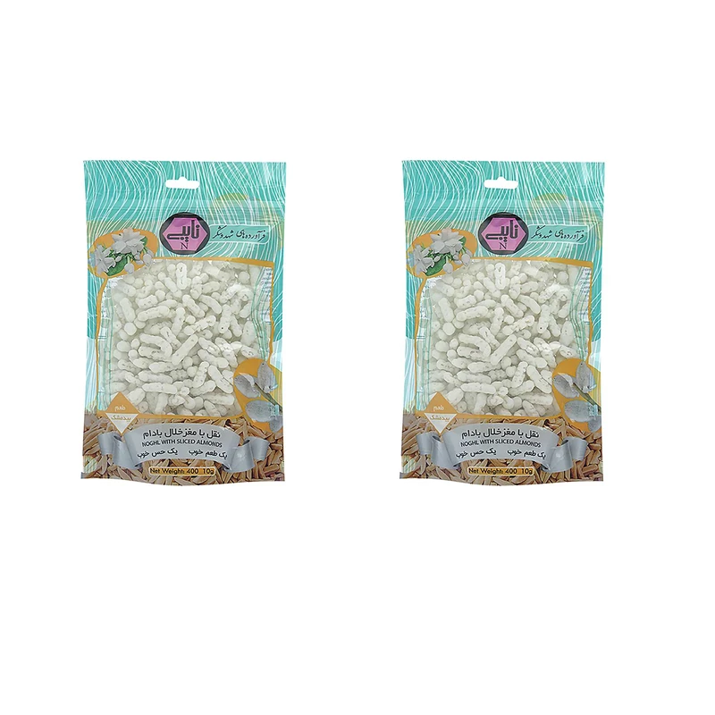 نقل خلال بادام و بیدمشک نایبی - 800 گرم مجموعه 2 عددی